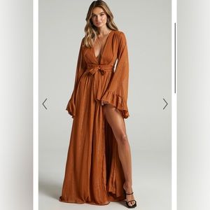 Dangerous Woman Dress in Rust